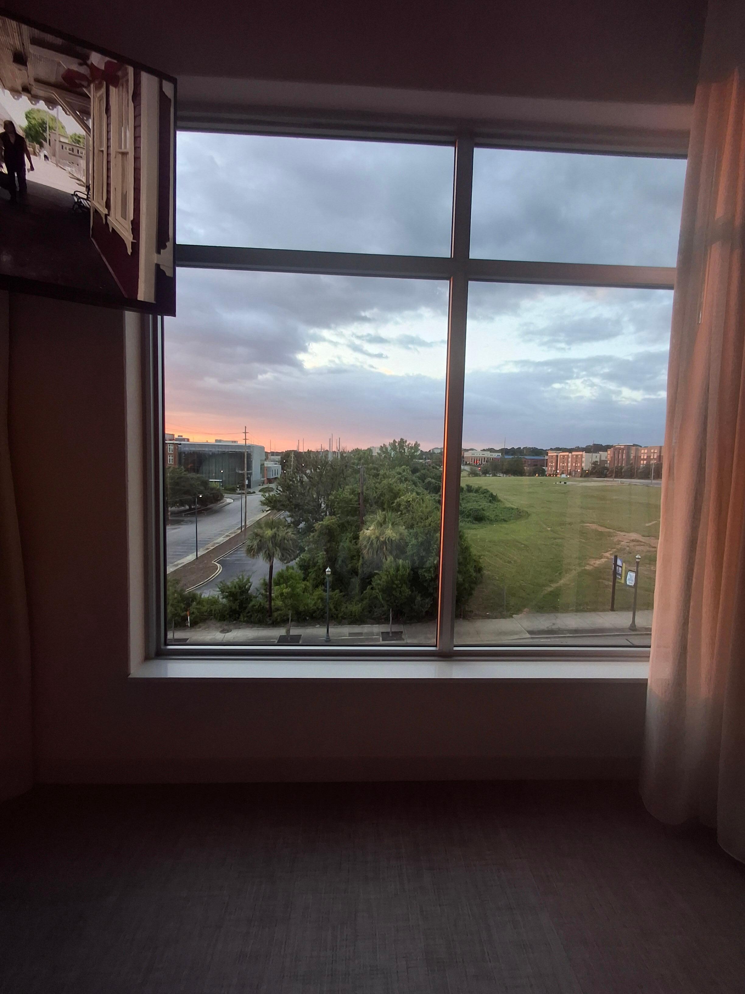Sunset from the bedroom window 