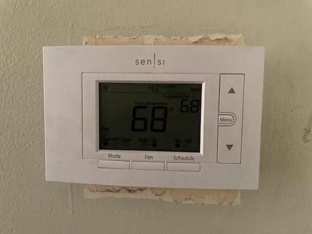 Condition of wall behind the thermostat