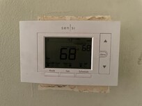 Condition of wall behind the thermostat