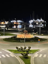 View from the balcony at night