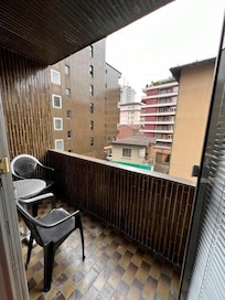 Room with a view. But at least you can get some air, many hotel rooms without balcony at all.