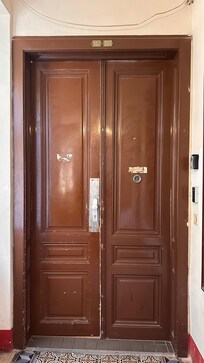 La entrada de las habitaciones