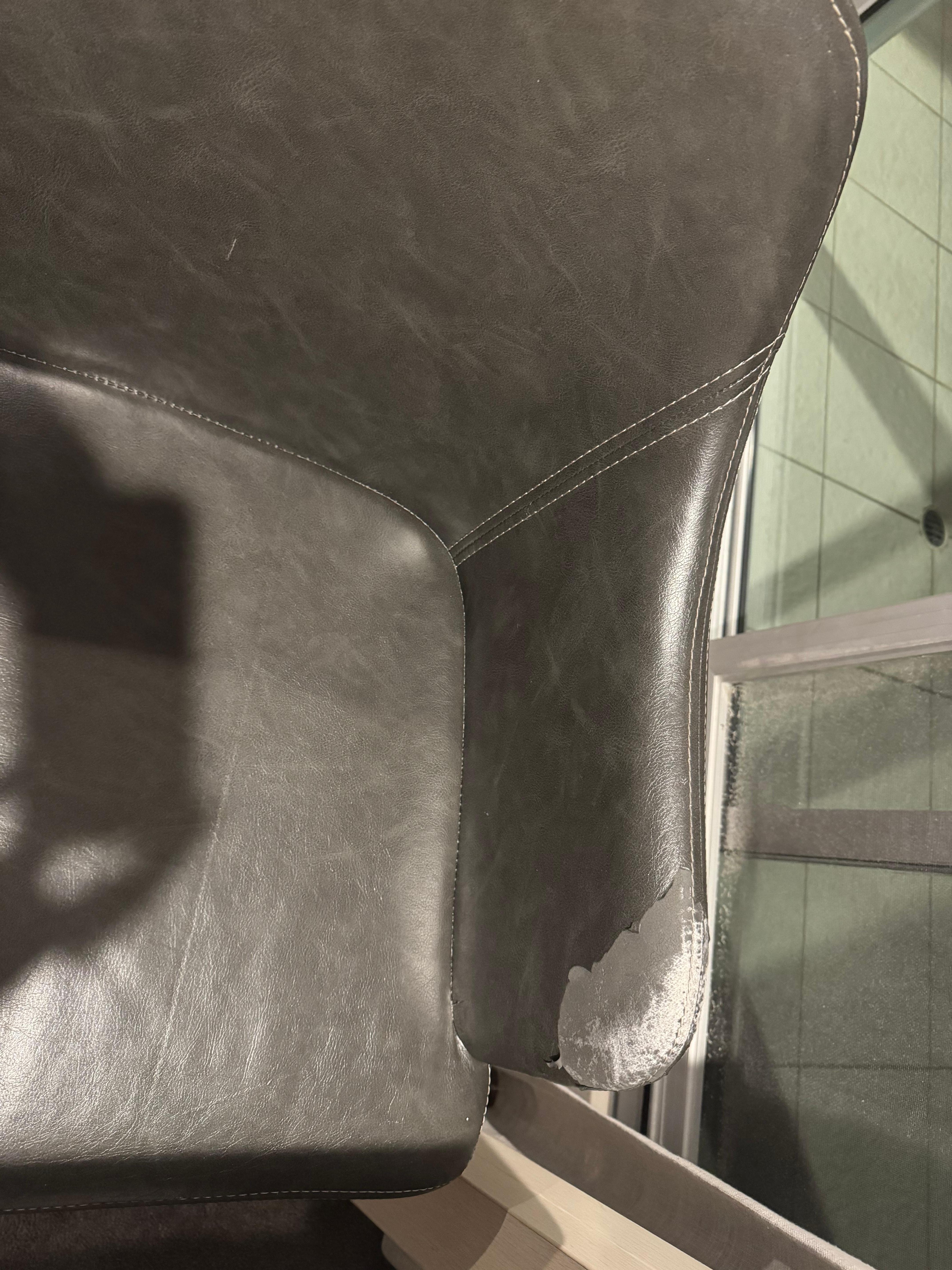 Torn dining room chairs 