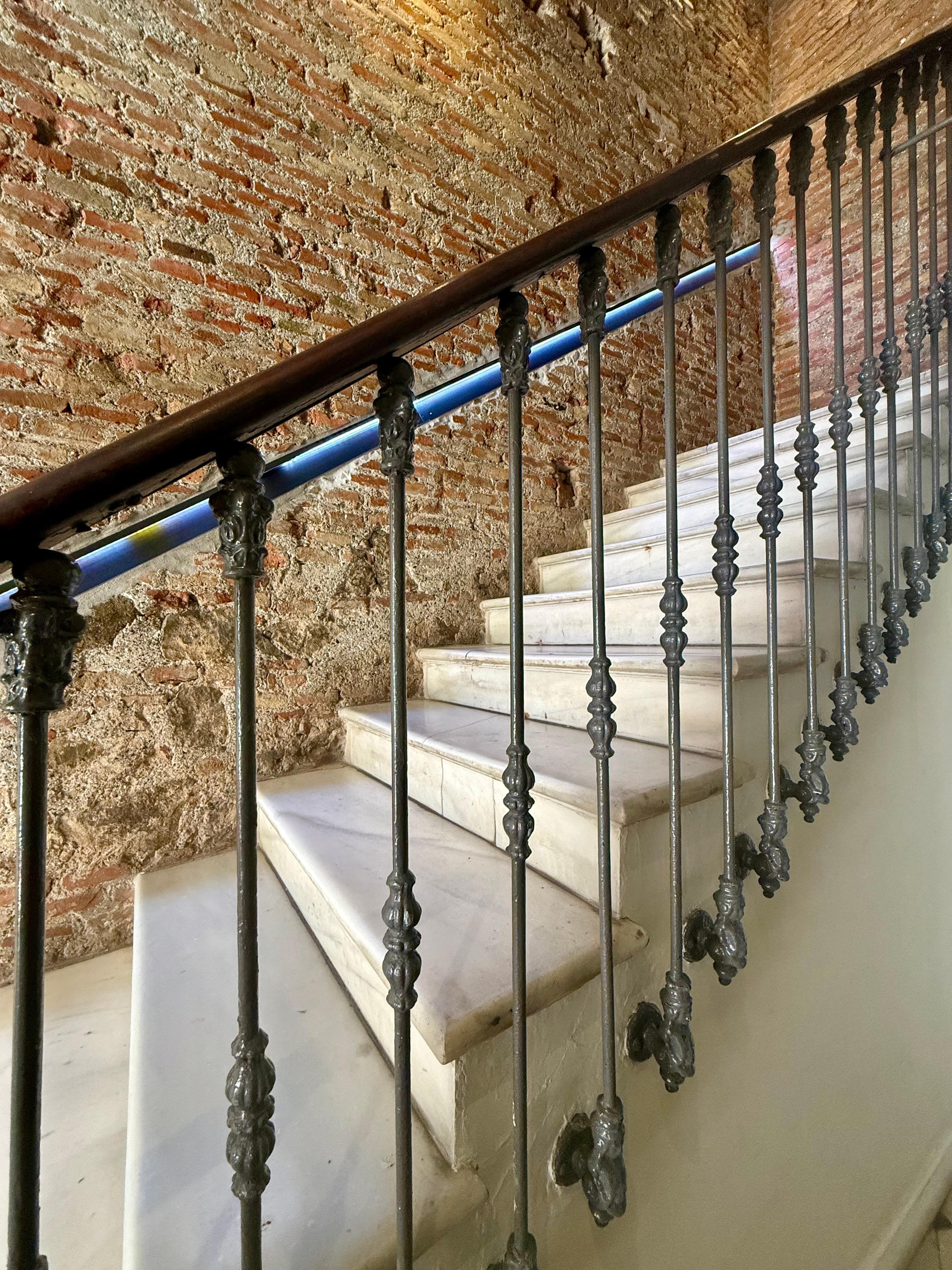 Beautiful staircase, and lovely elevator as well!
