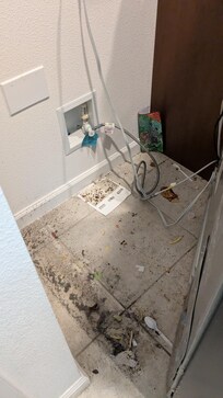 Behind refrigerator 1
