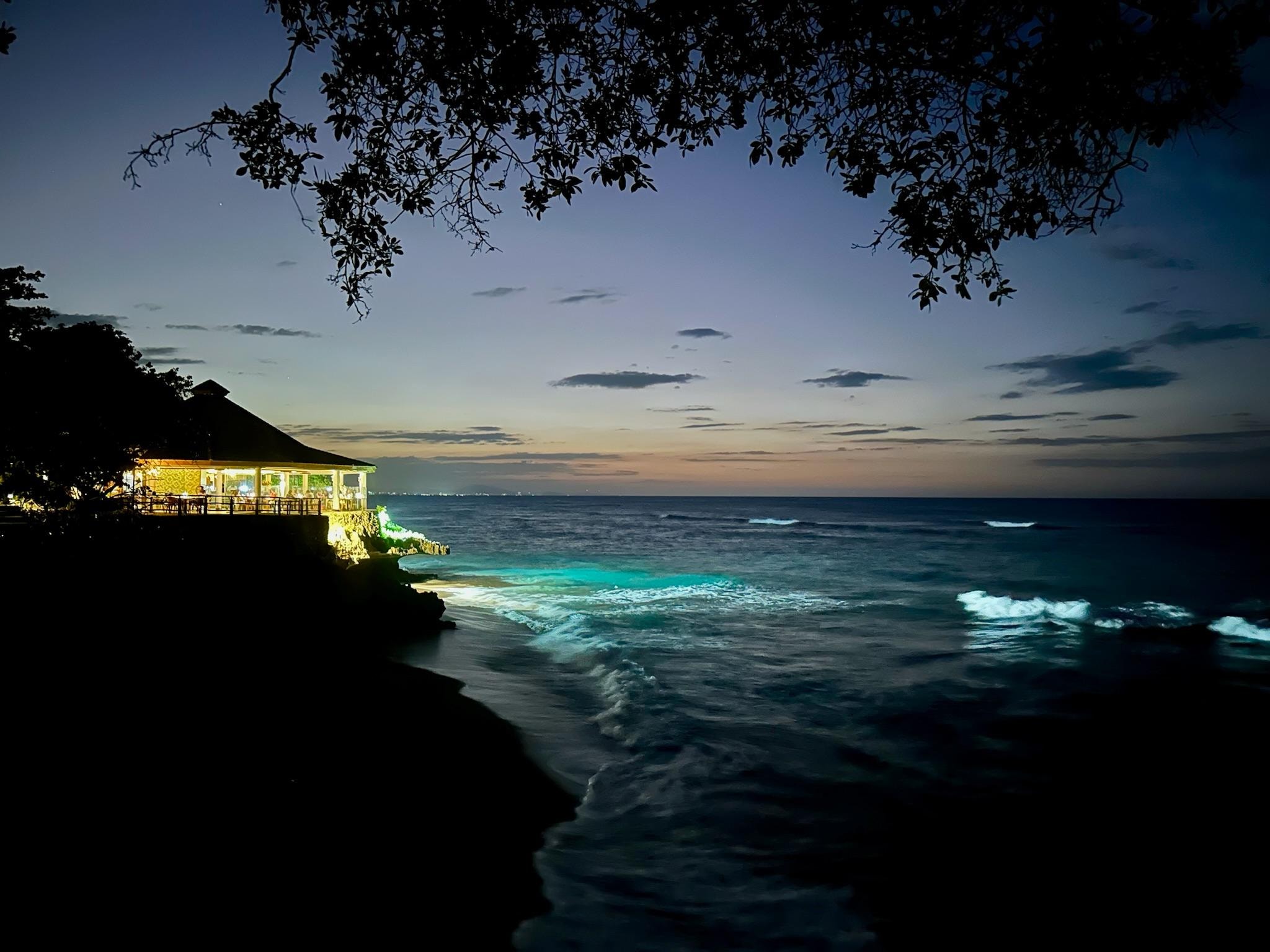 The restaurant about 300 yards away