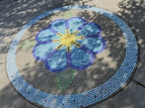 1 of 5 mosaic outside visitor center