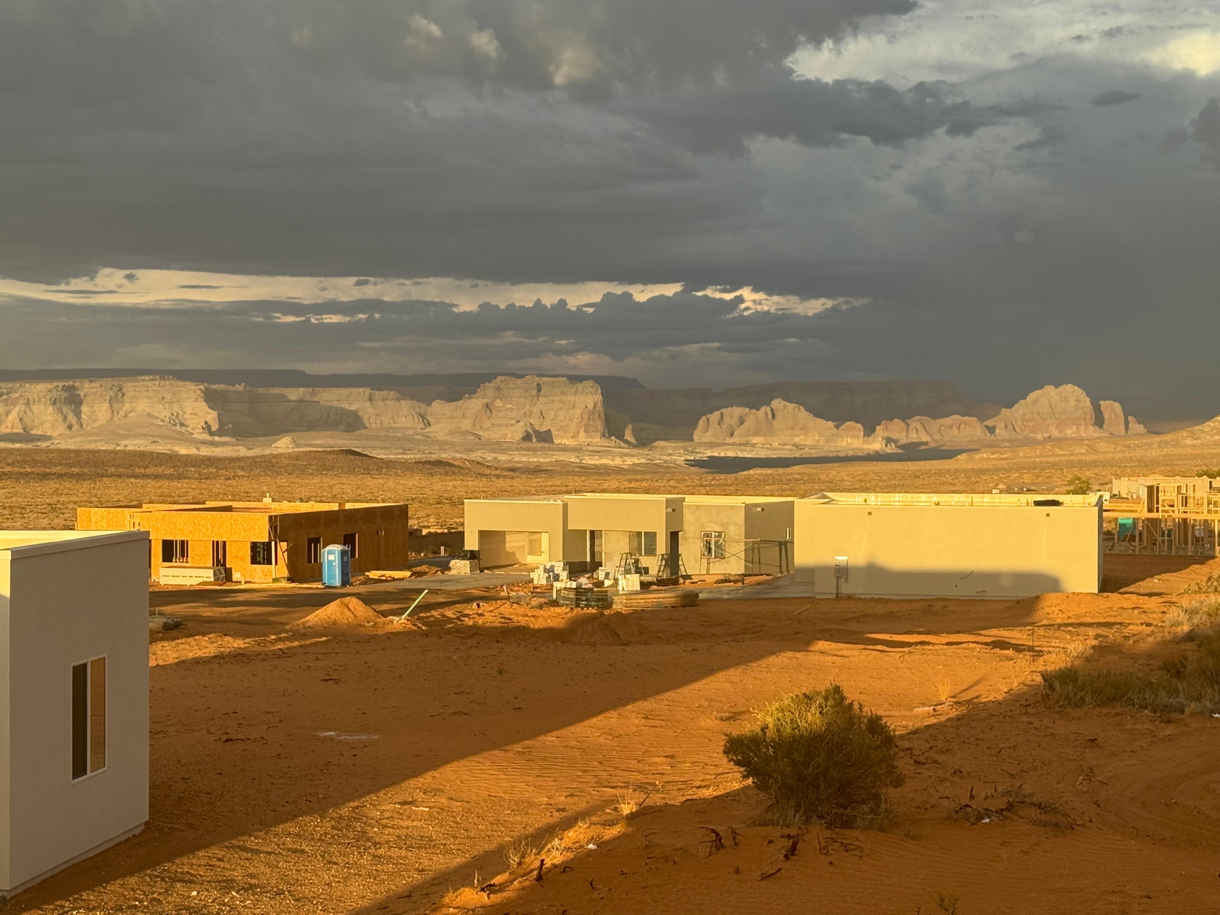 View of Lake Powell from back yard. 