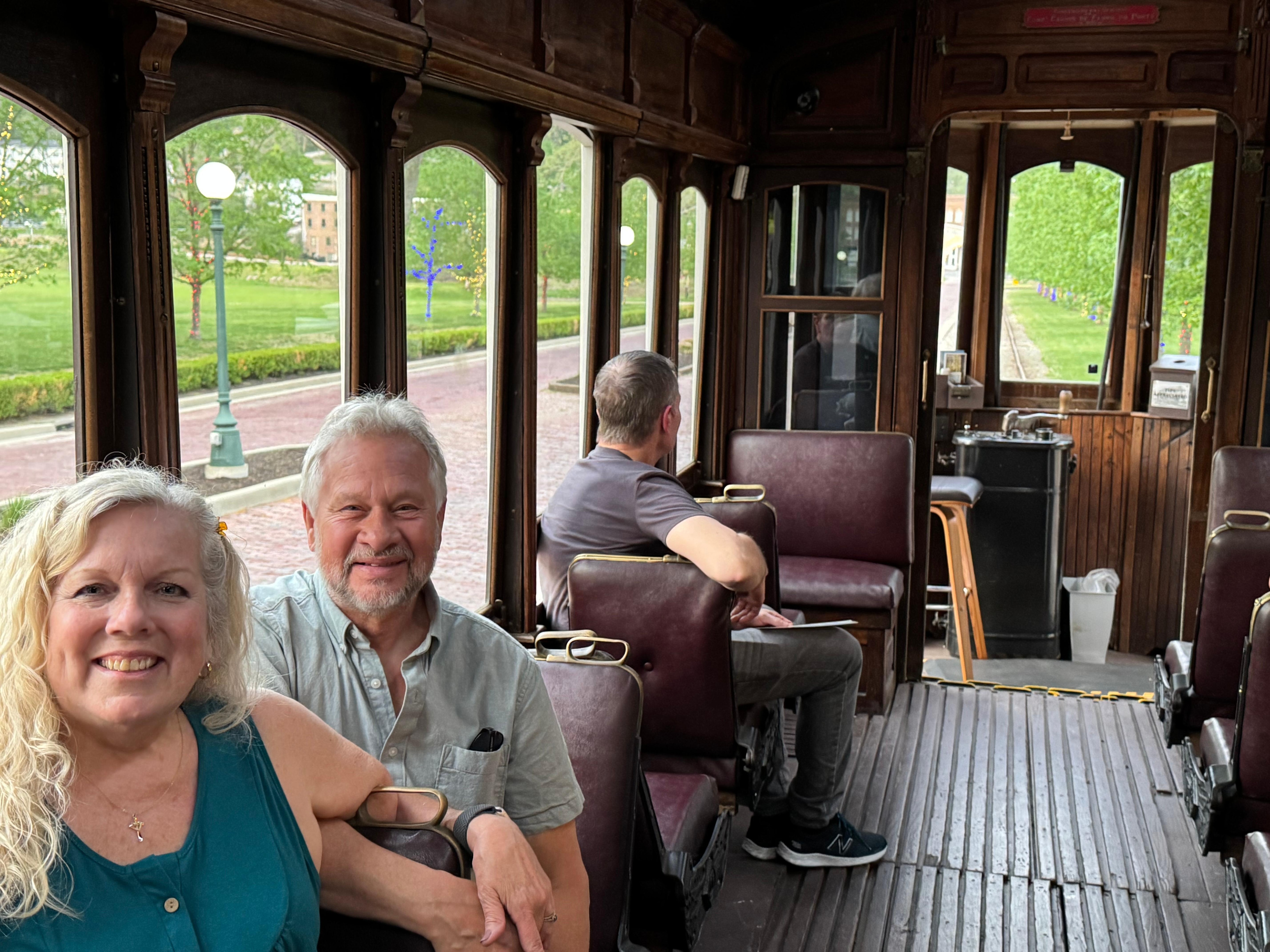 Walked the trail between French Lick Resort and the West Baden Resort and rode the trolley back