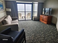 Living area in the suite