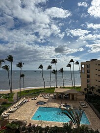 View from balcony of condo