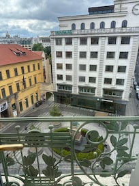 View outside window facing the club.