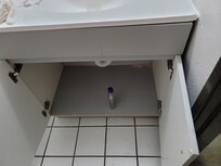 Empty vodka bottle