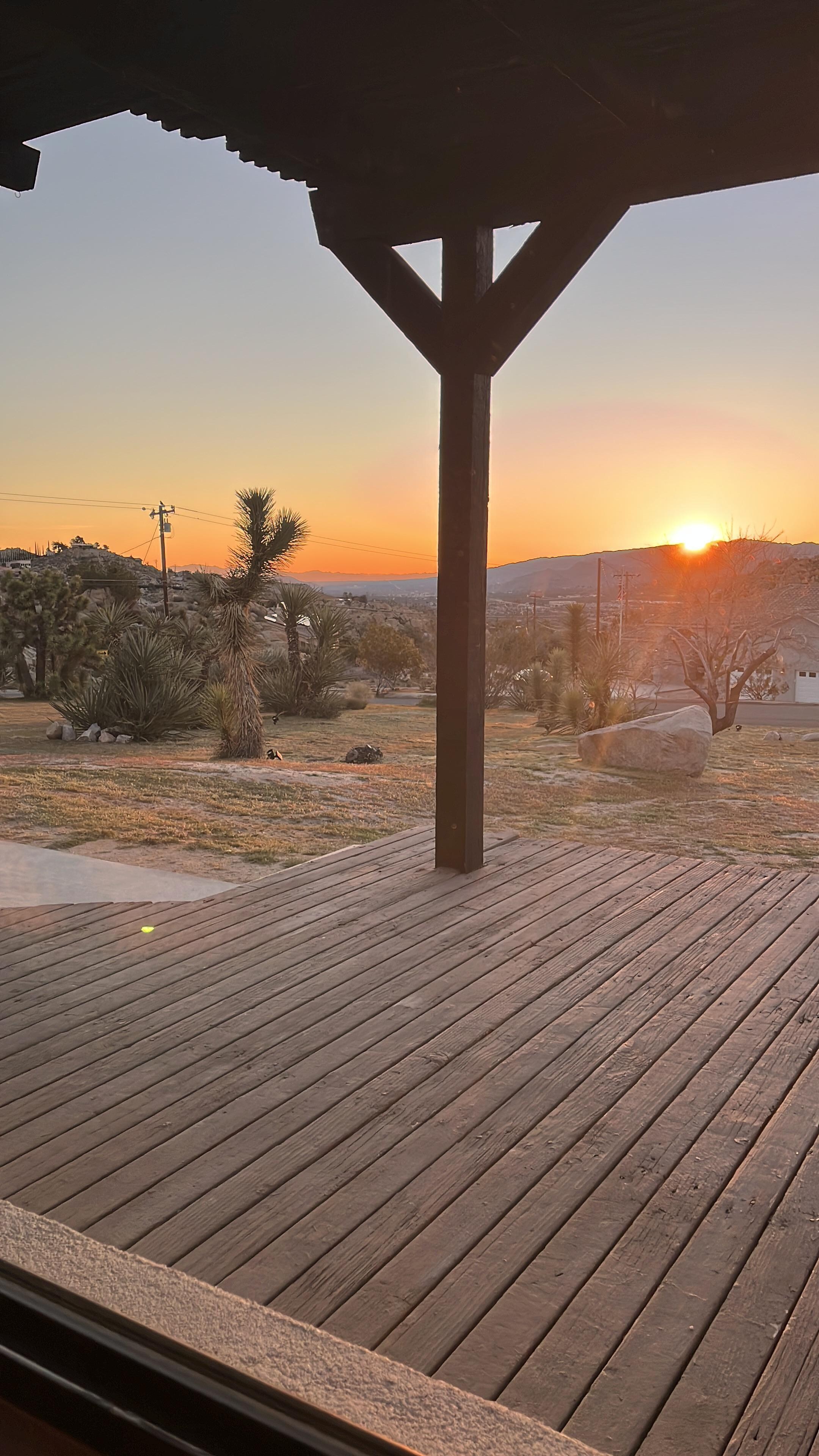 February sunrise from the front porch