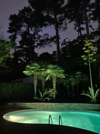 This is a picture of the sunset on our last night.