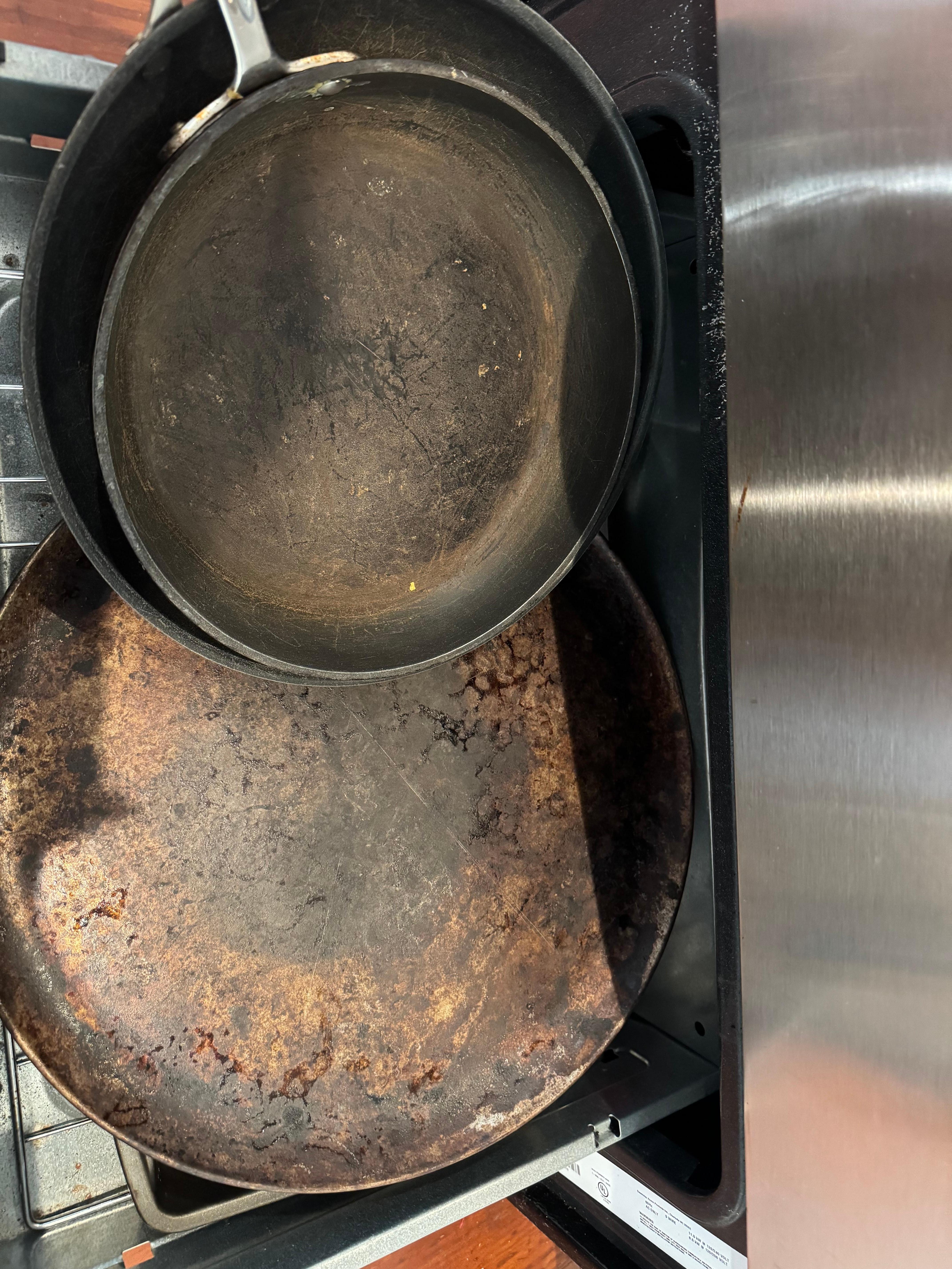 Worn out cookware