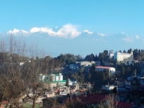 View of Kanchenjunga from hotel room window