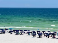 Beautiful beach day on the perfect white , sandy beaches in Fort Walton.