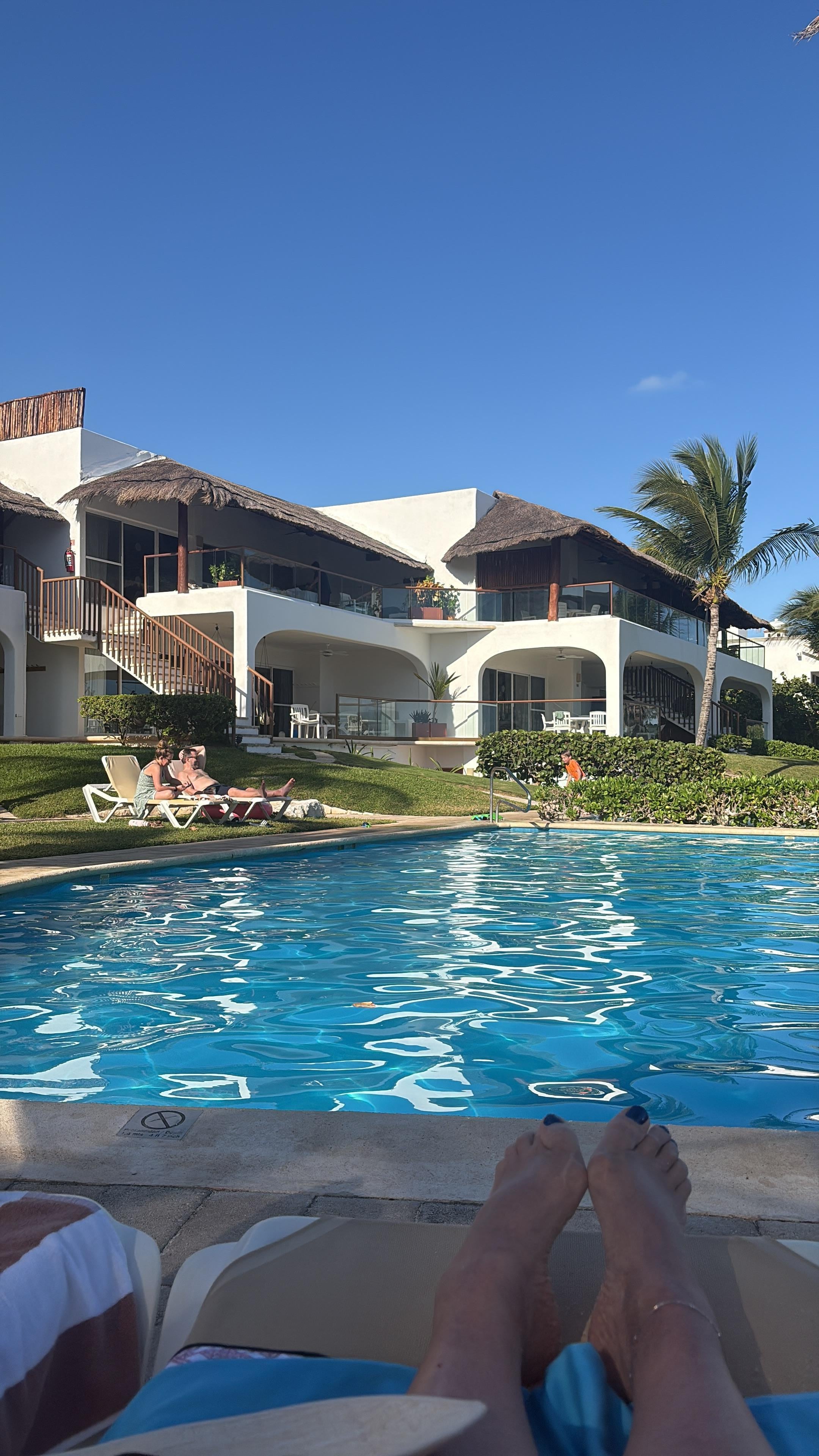 Beautiful view of resort at the poolside 