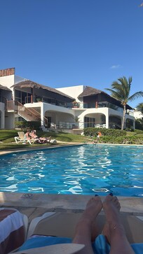 Beautiful view of resort at the poolside