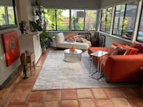 Be careful of the step!