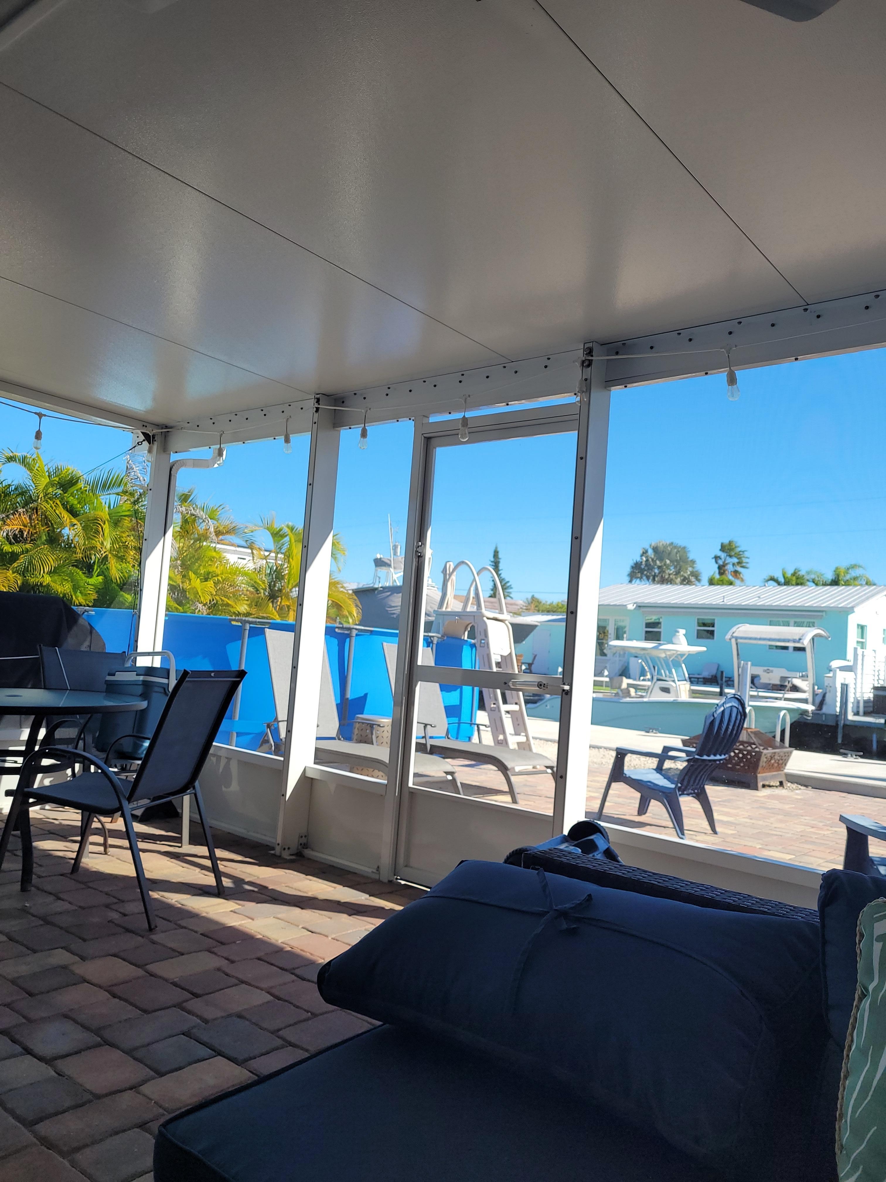 The porch is wonderful. 