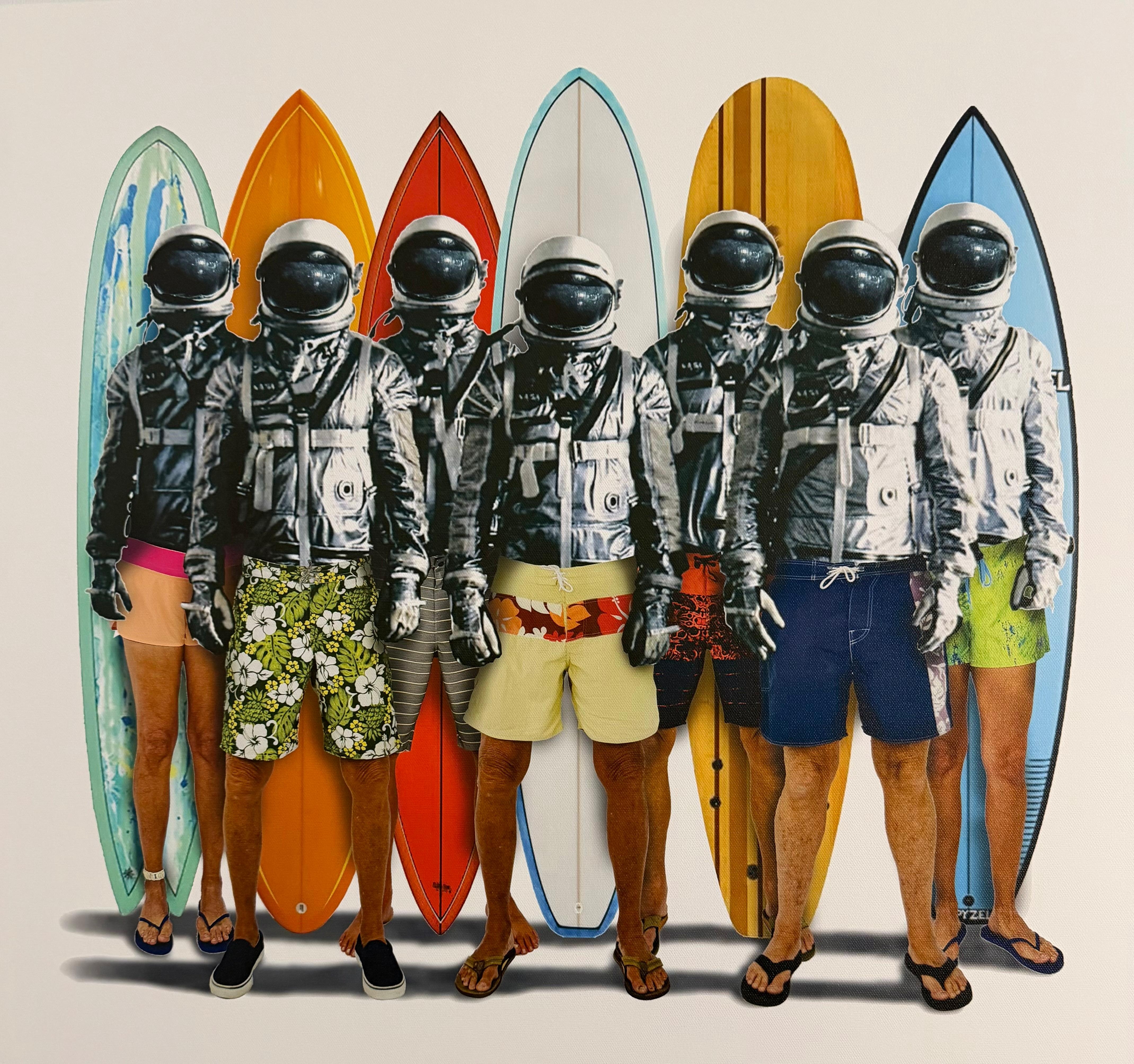 Artwork in the room.