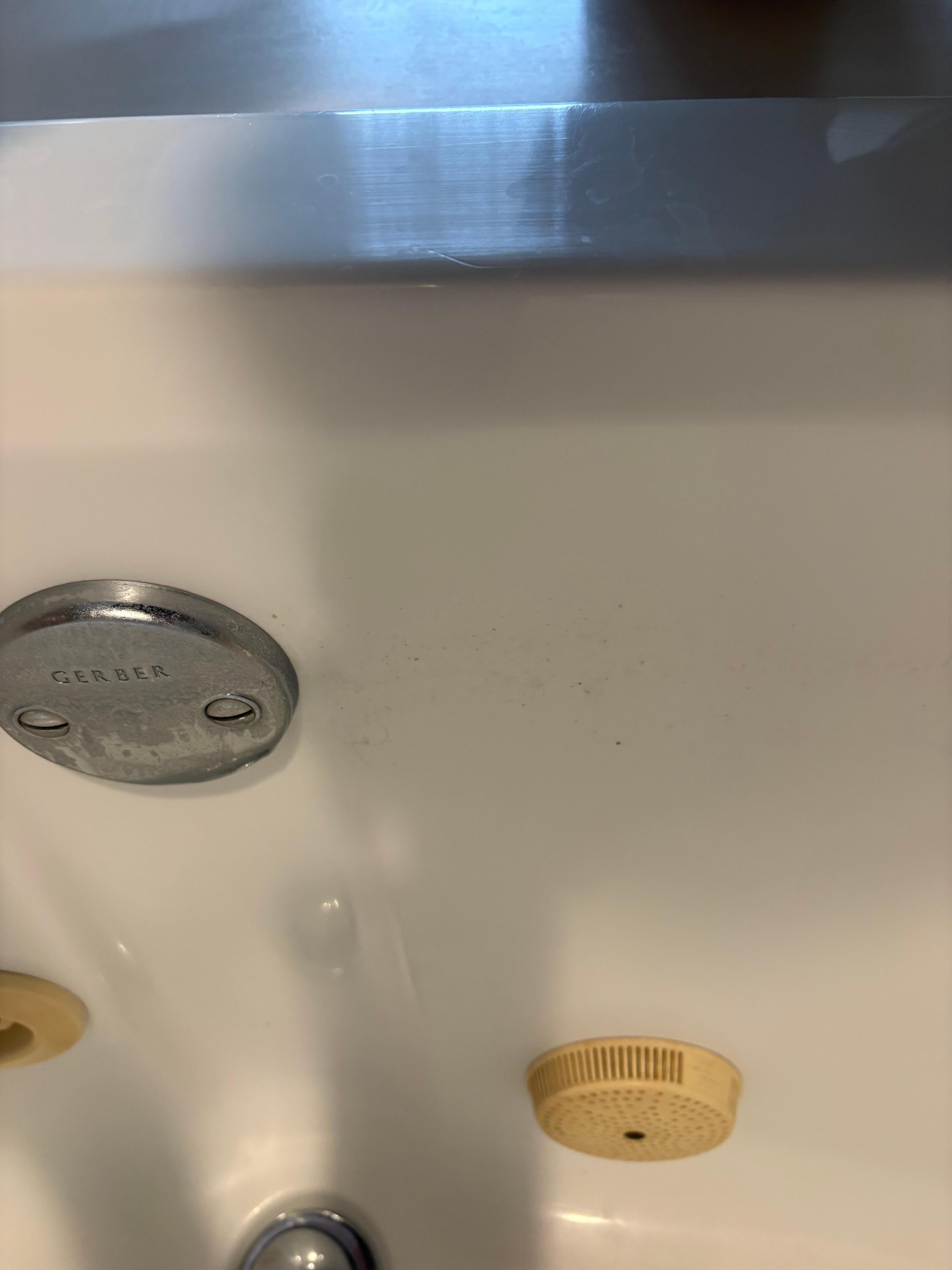Filth in jetted tub