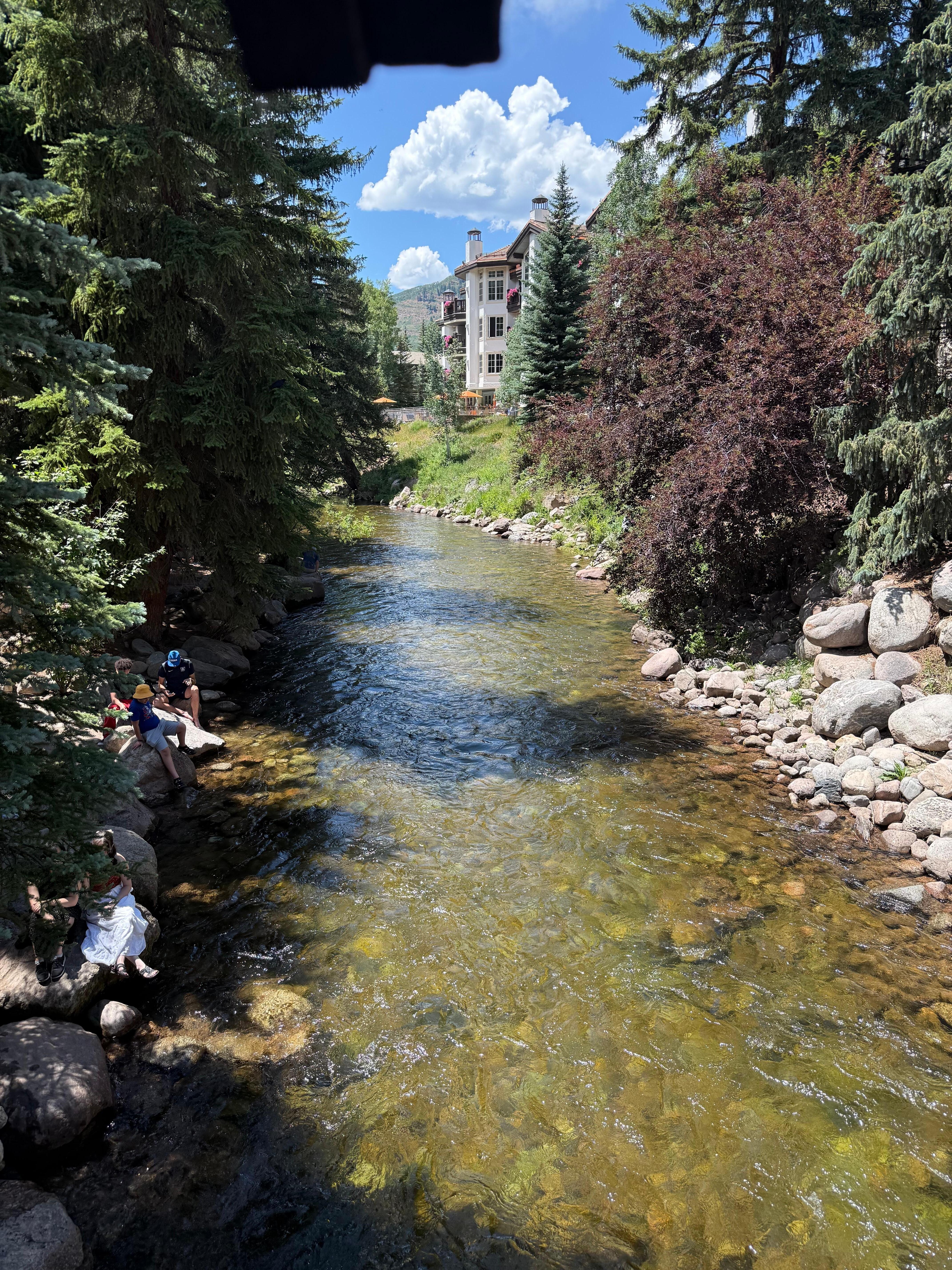 gore creek at the covered bridge