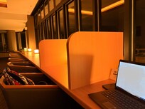 I had to work from the hotel, and the workspace was perfect – good Wi‑Fi, plenty of power outlets, and a nice view.