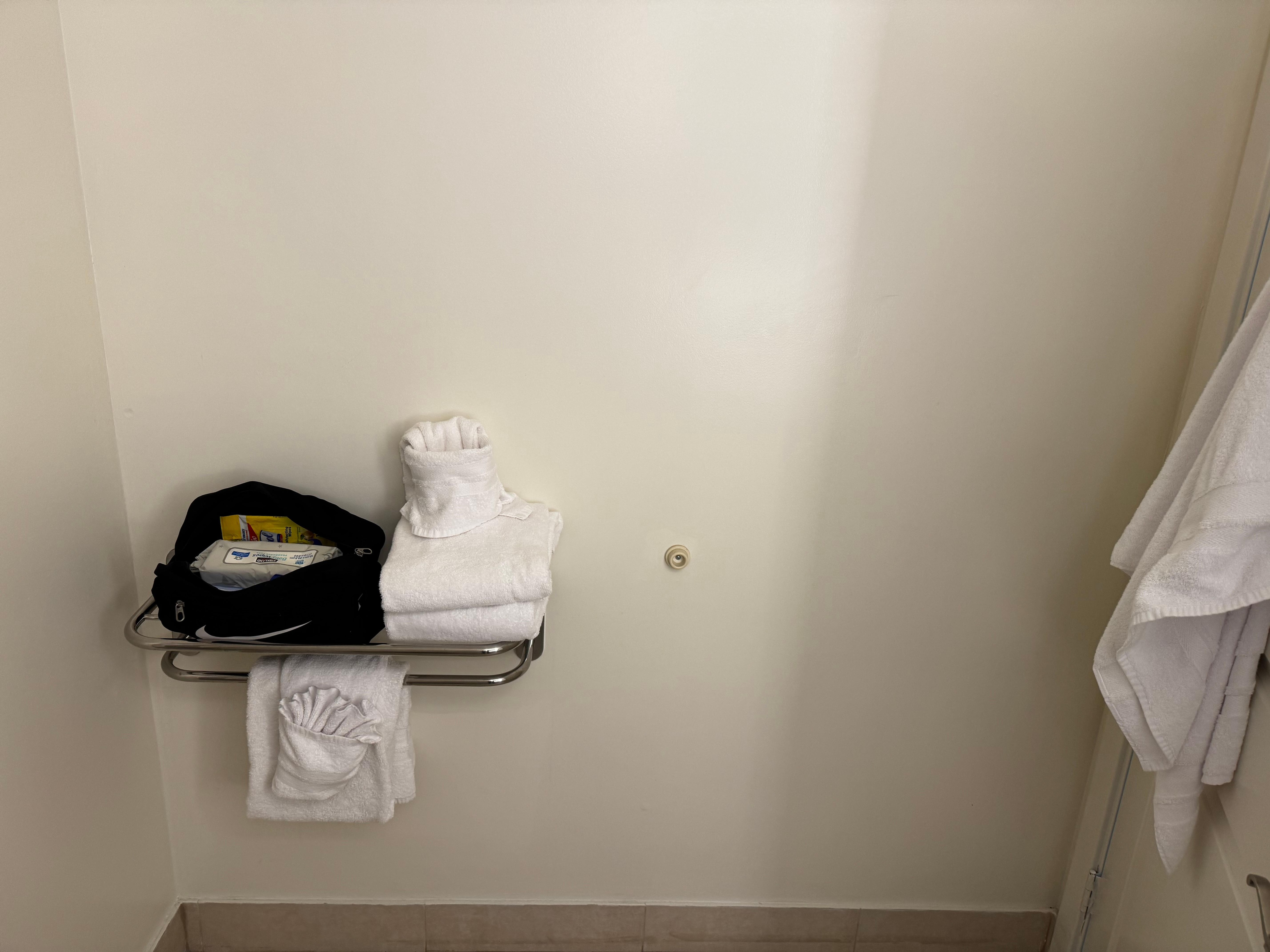 Missing counter top between sink & toilet