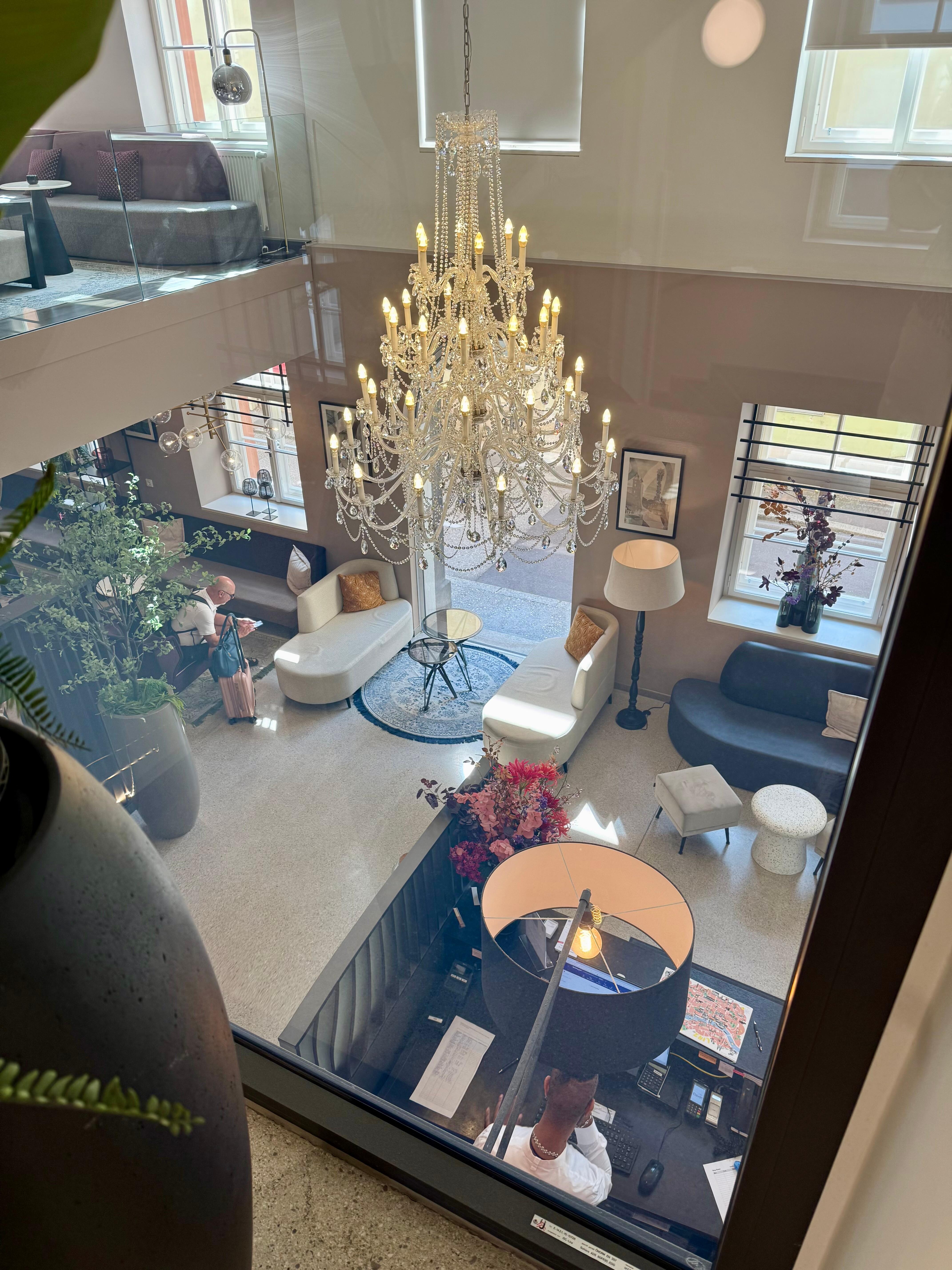 Reception view from 2nd floor