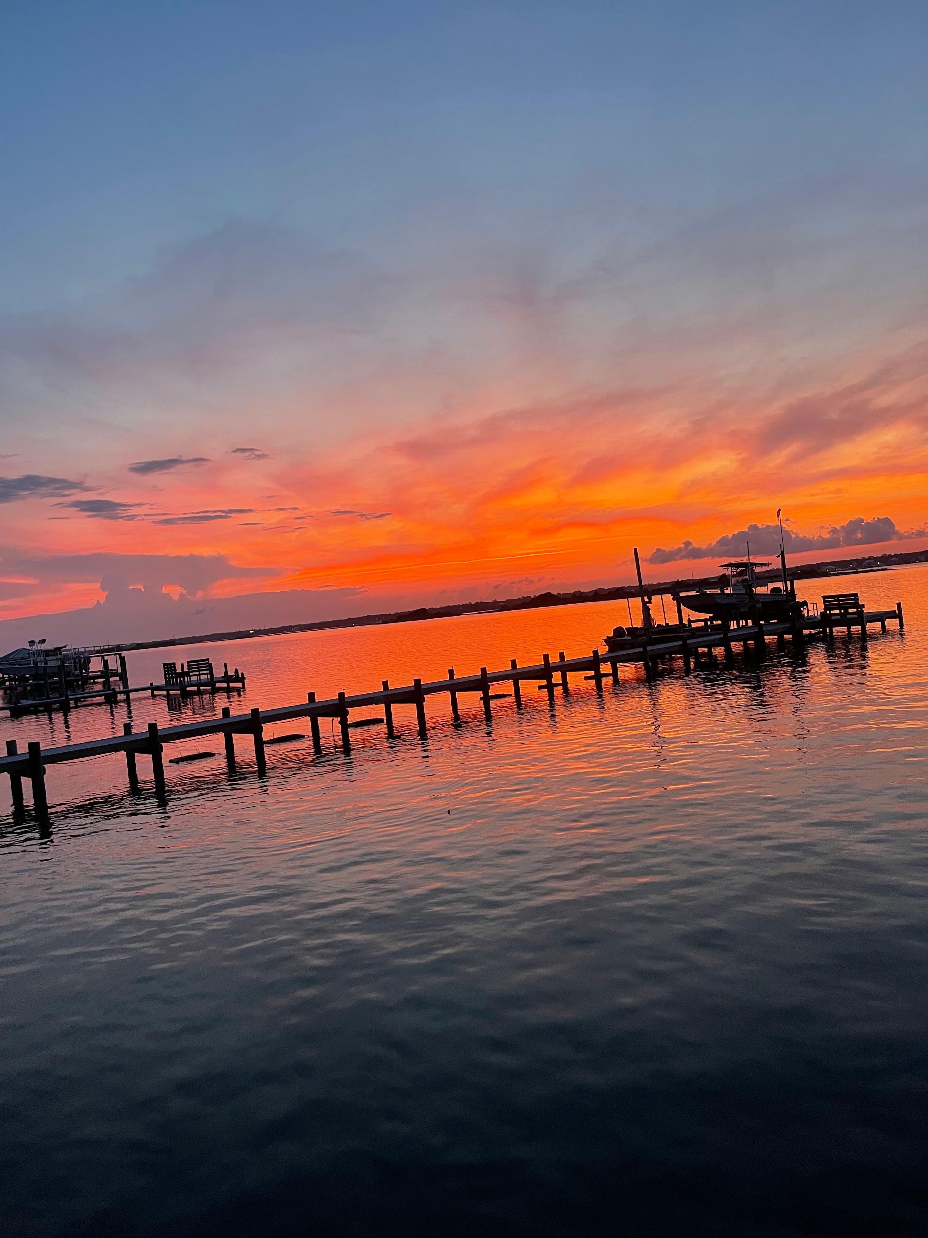 Sunset at the dock