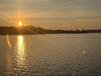 Lake view sunset