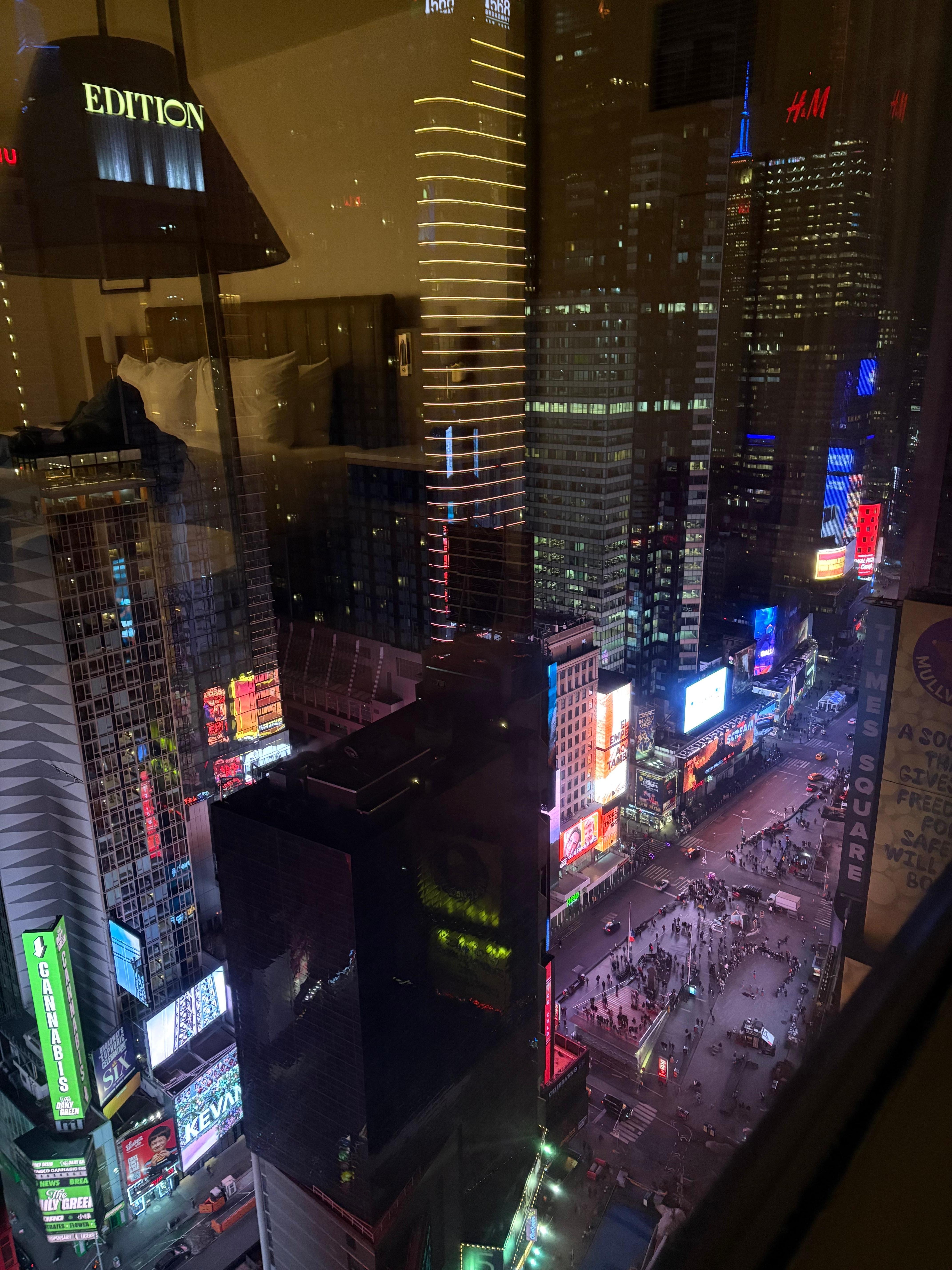 Time Square view from 39th floor