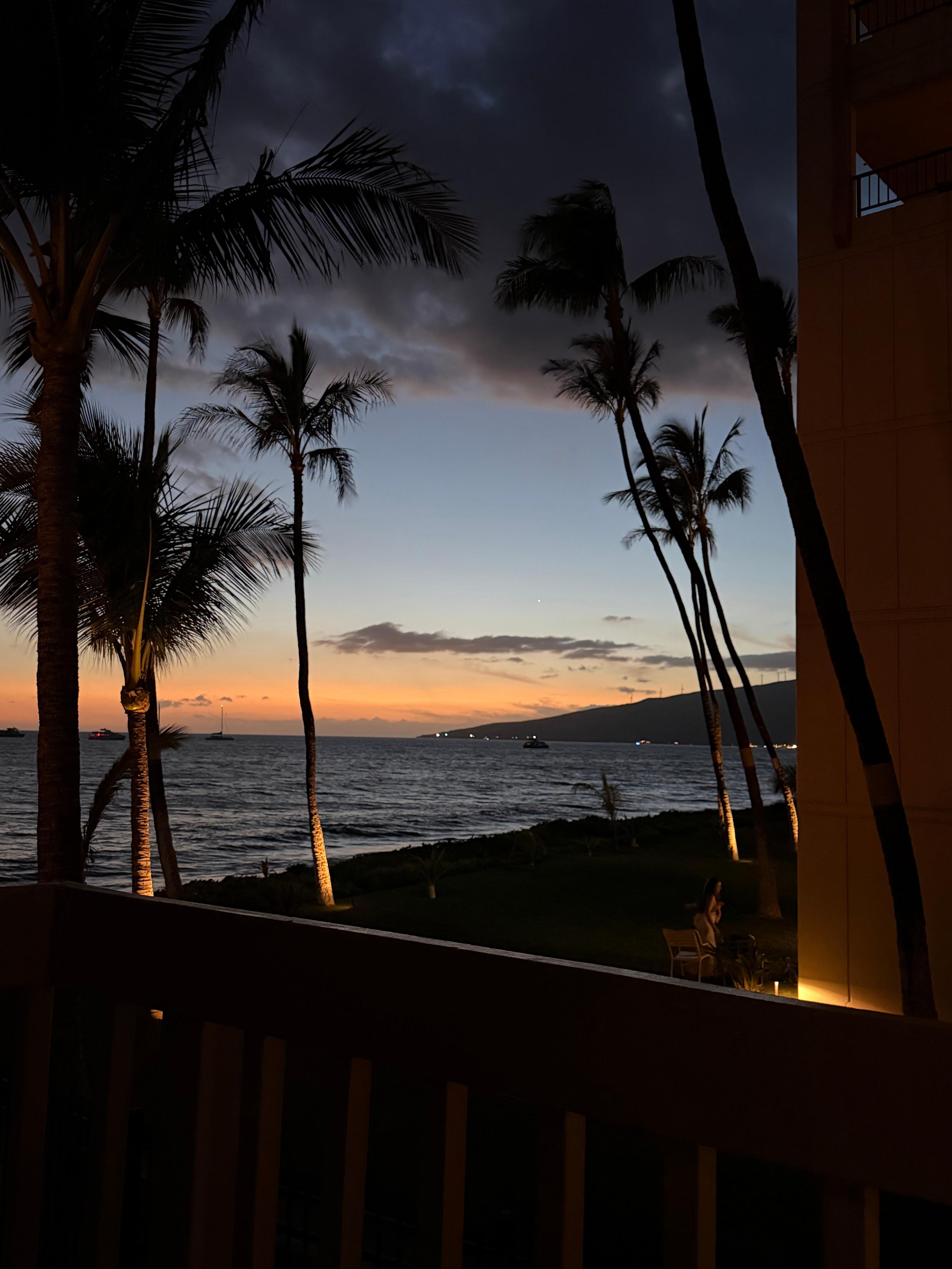 Nighttime view from the Lanai