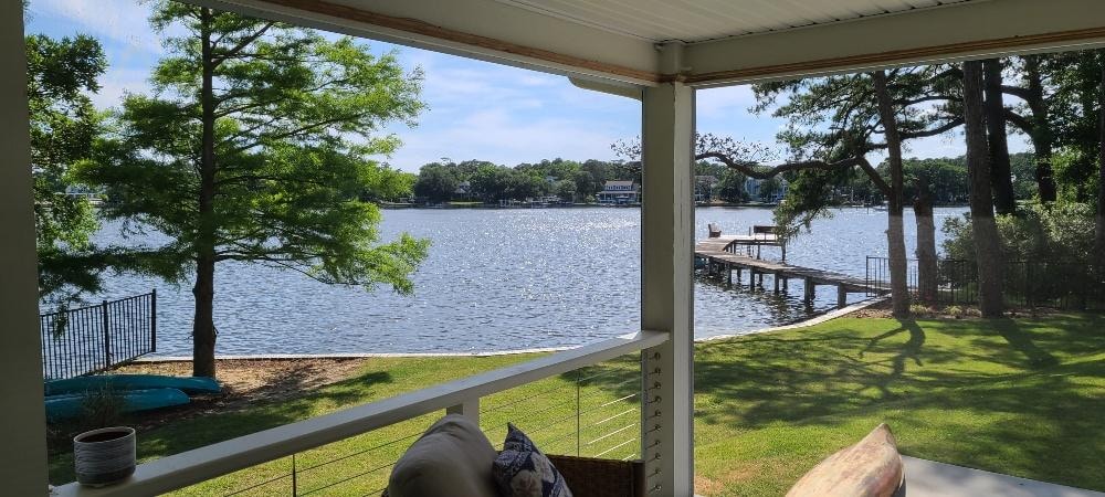 View from screened in porch