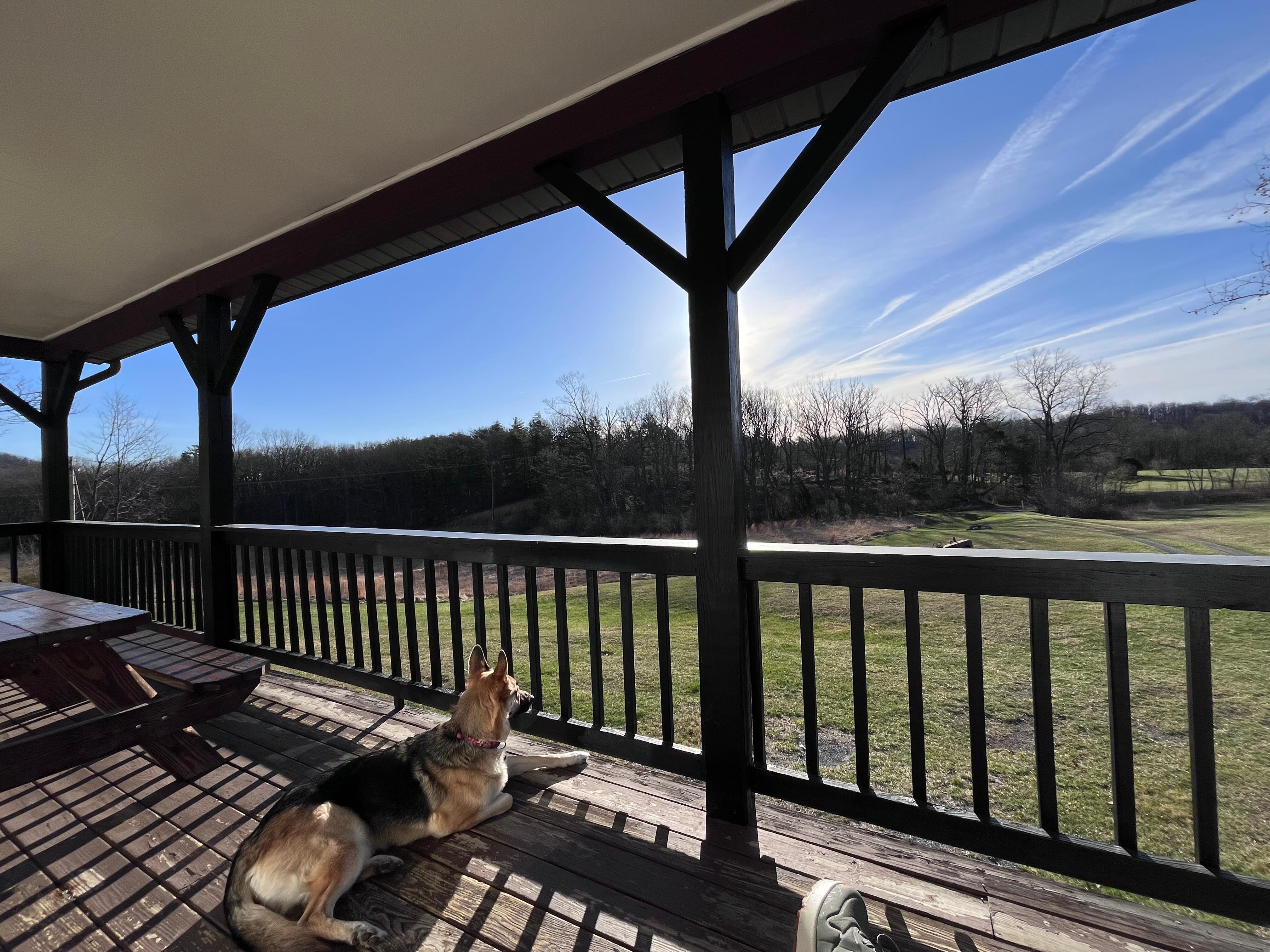 The front 2nd floor porch