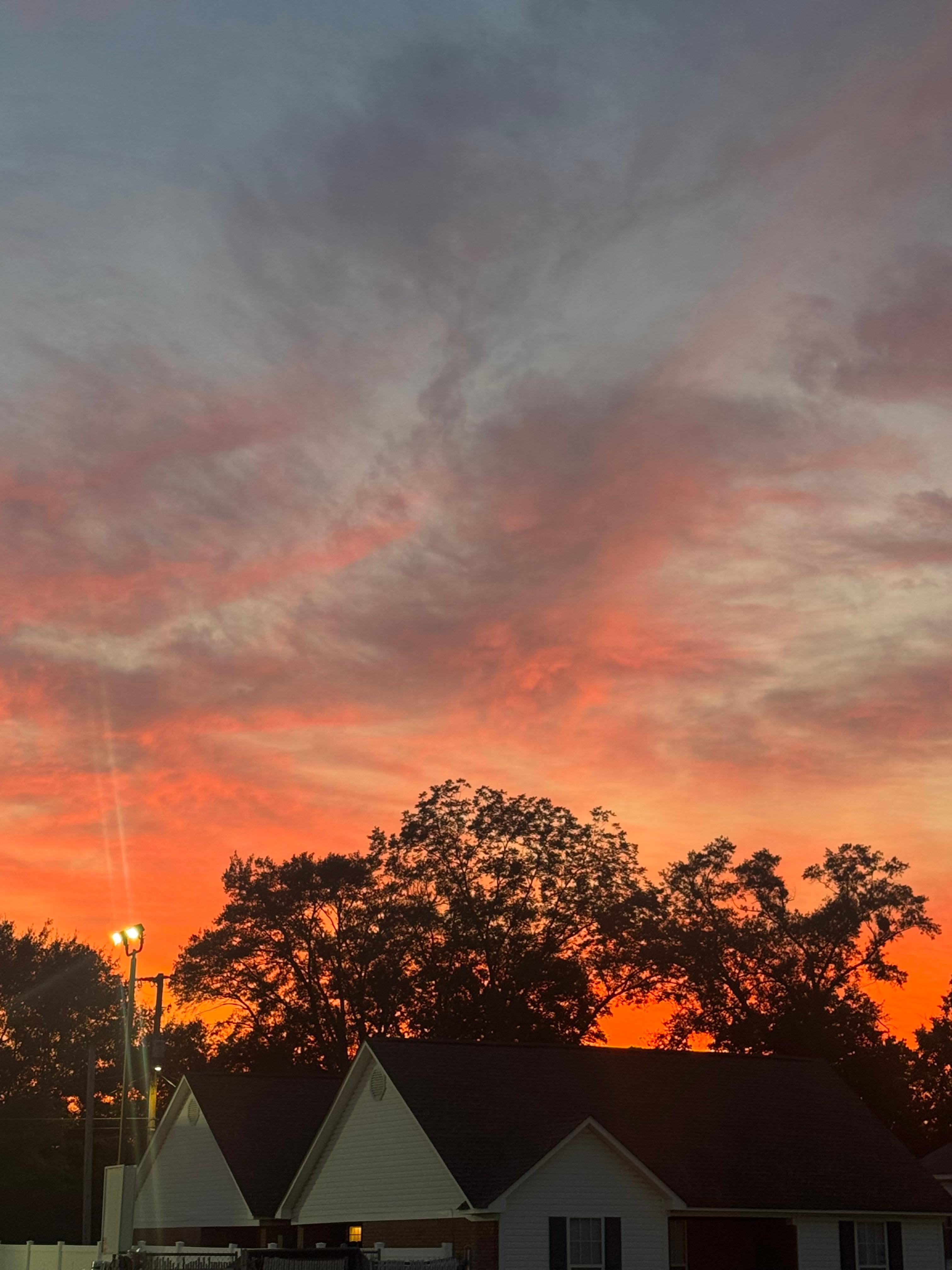 Mississippi sunset. “Before the storm”
