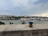 From top floor (5th) room balcony day view