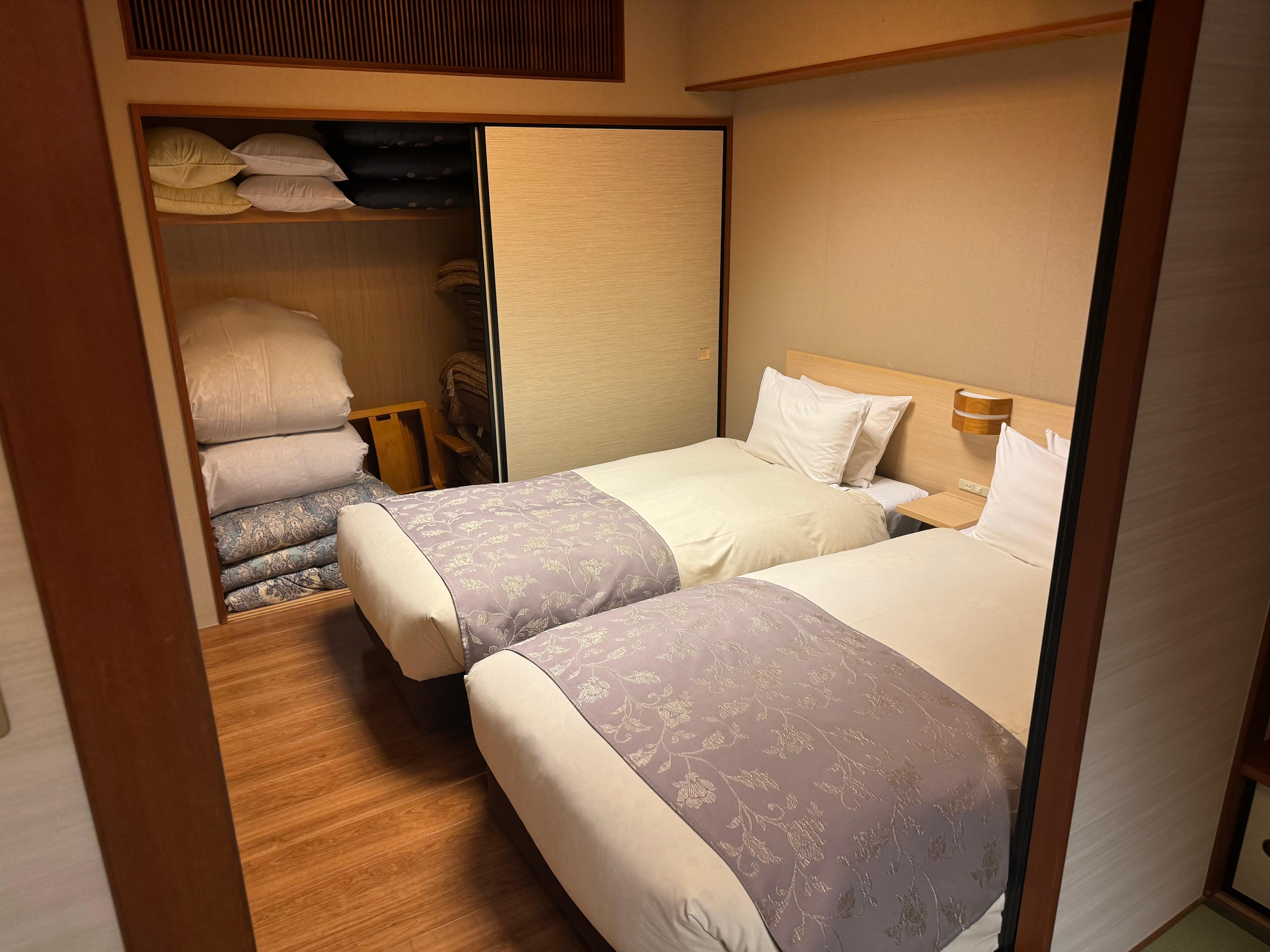 Room included both beds and tatamis