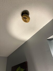Fire alarm on ceiling
