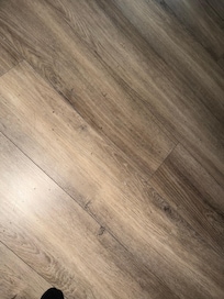 Dirt and debris visibly on the floor. Unclean.