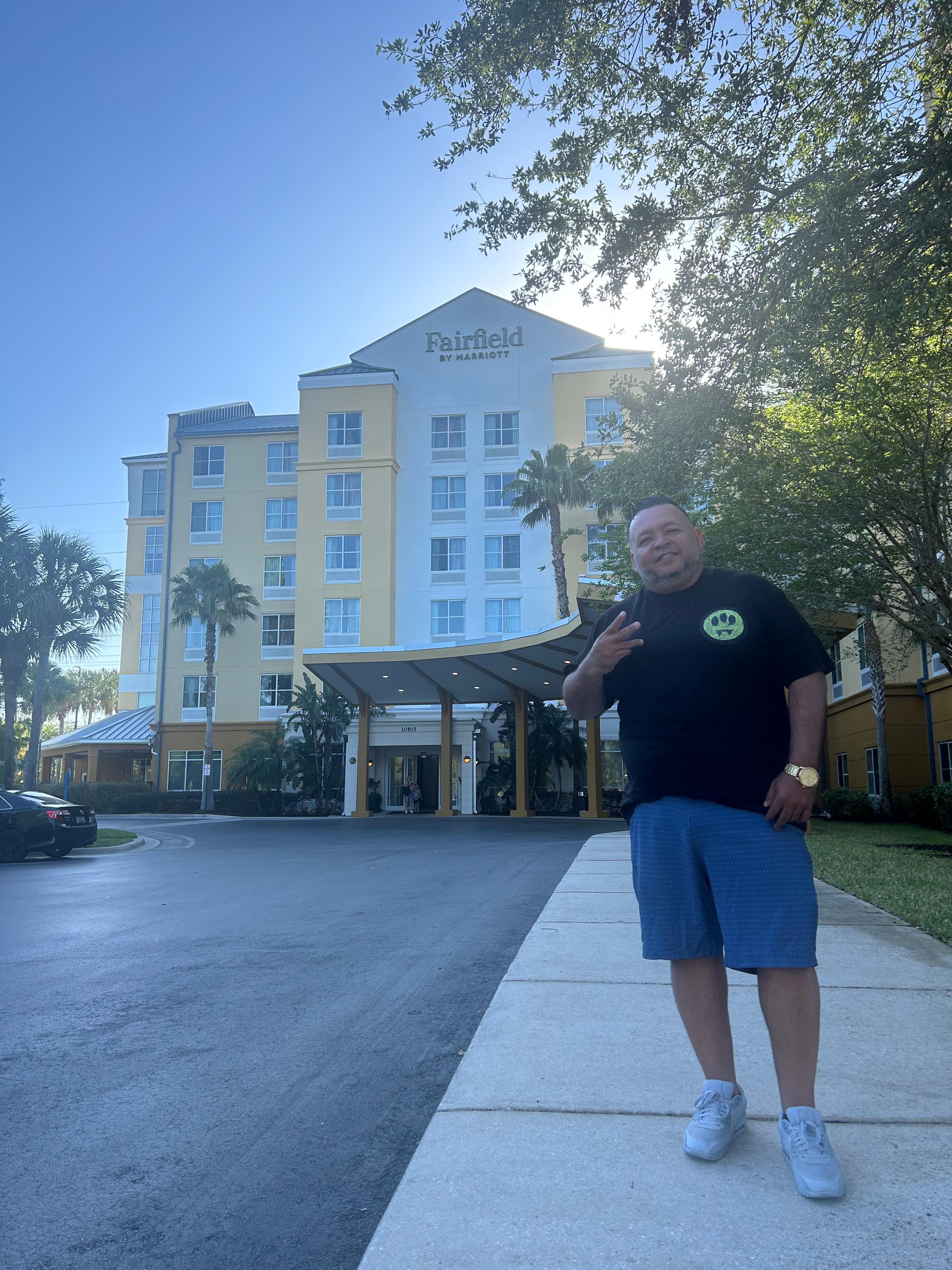 Front of hotel