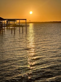 Sunset View From Dock