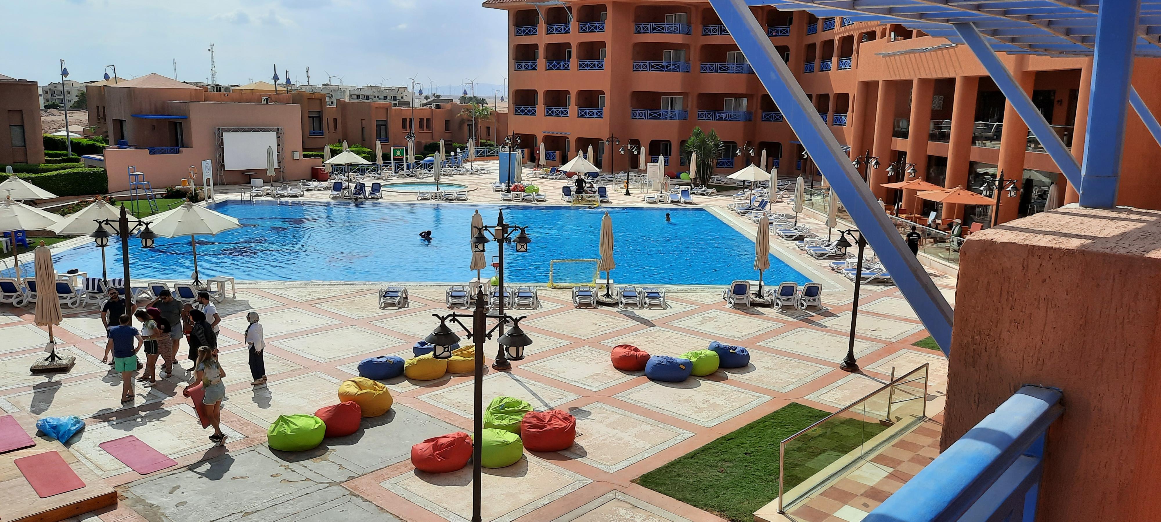 View of the swimming pool