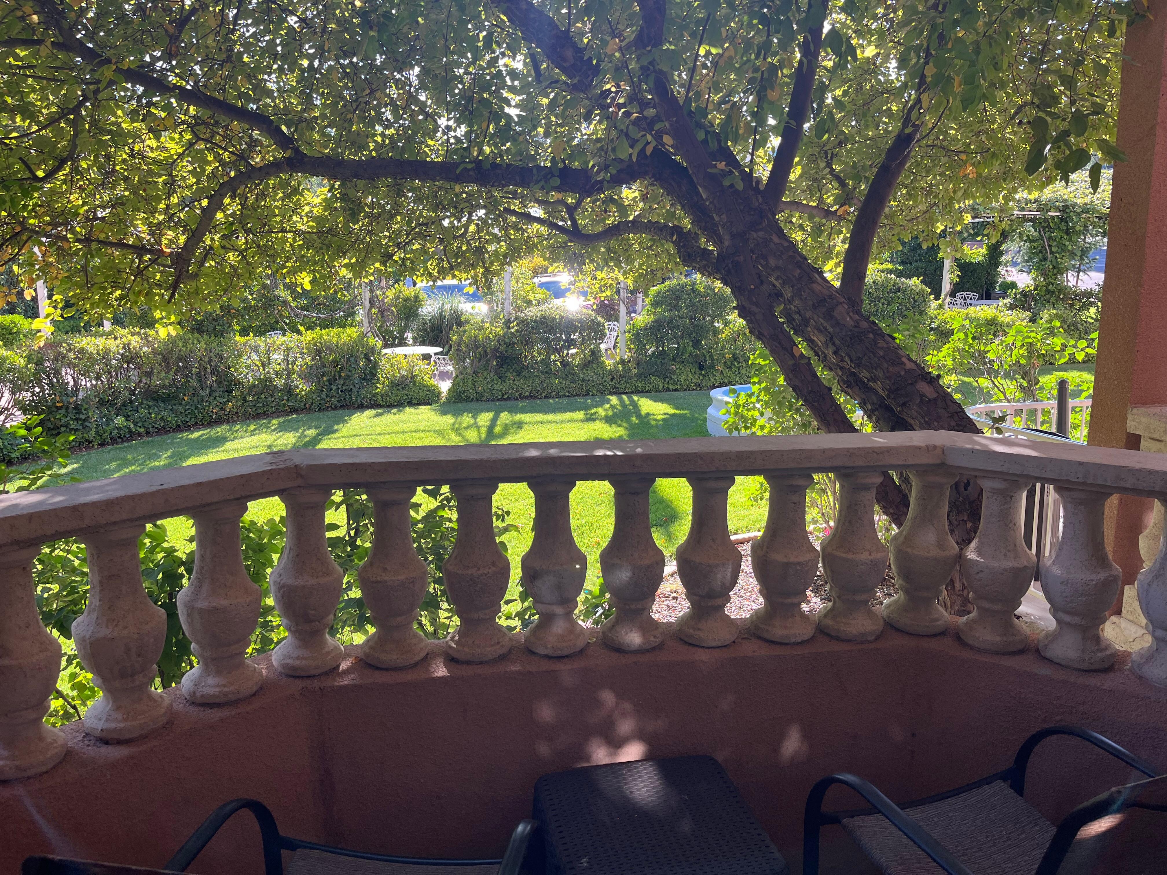 Patio off our room