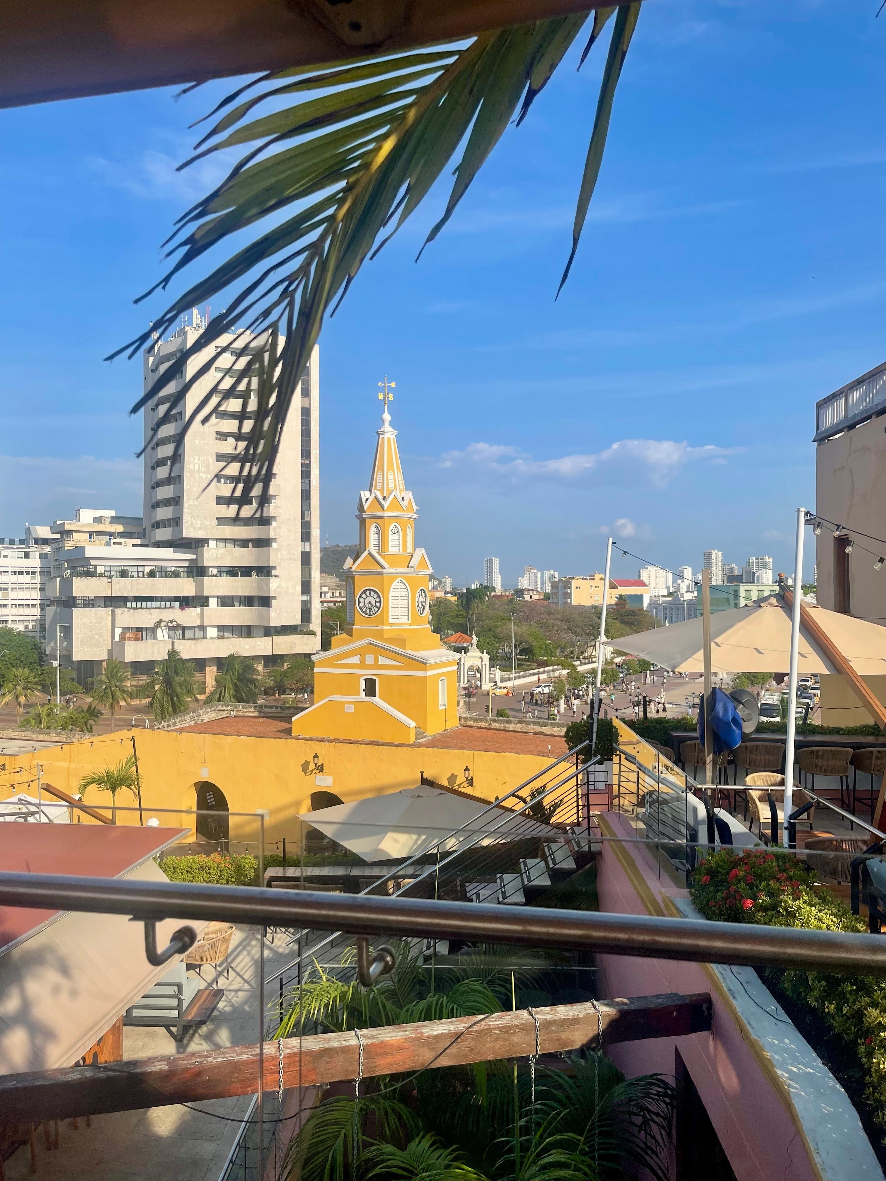 The view from the bar in the roof