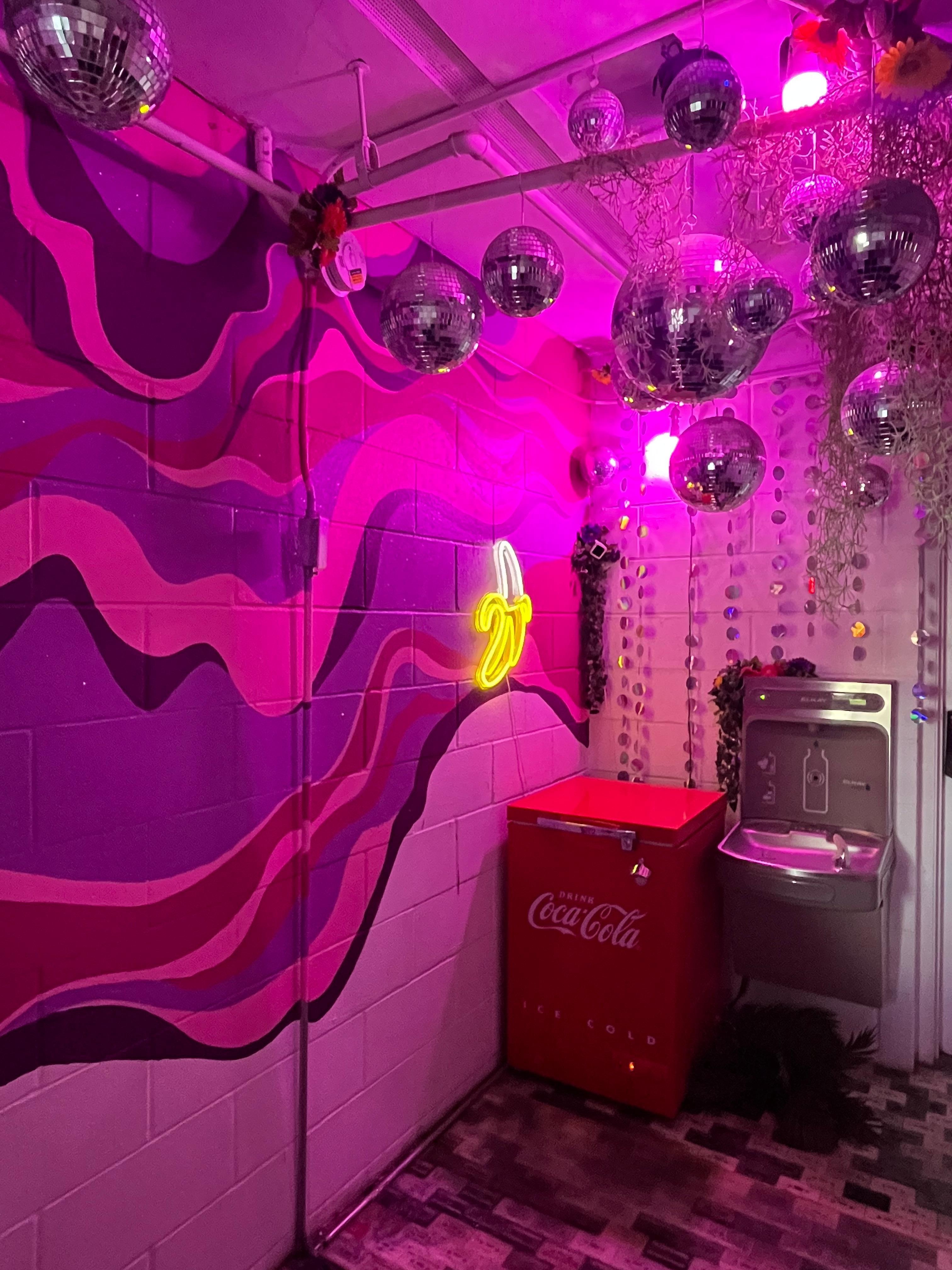 Hydration room with water & freezer for ice & popsicles 