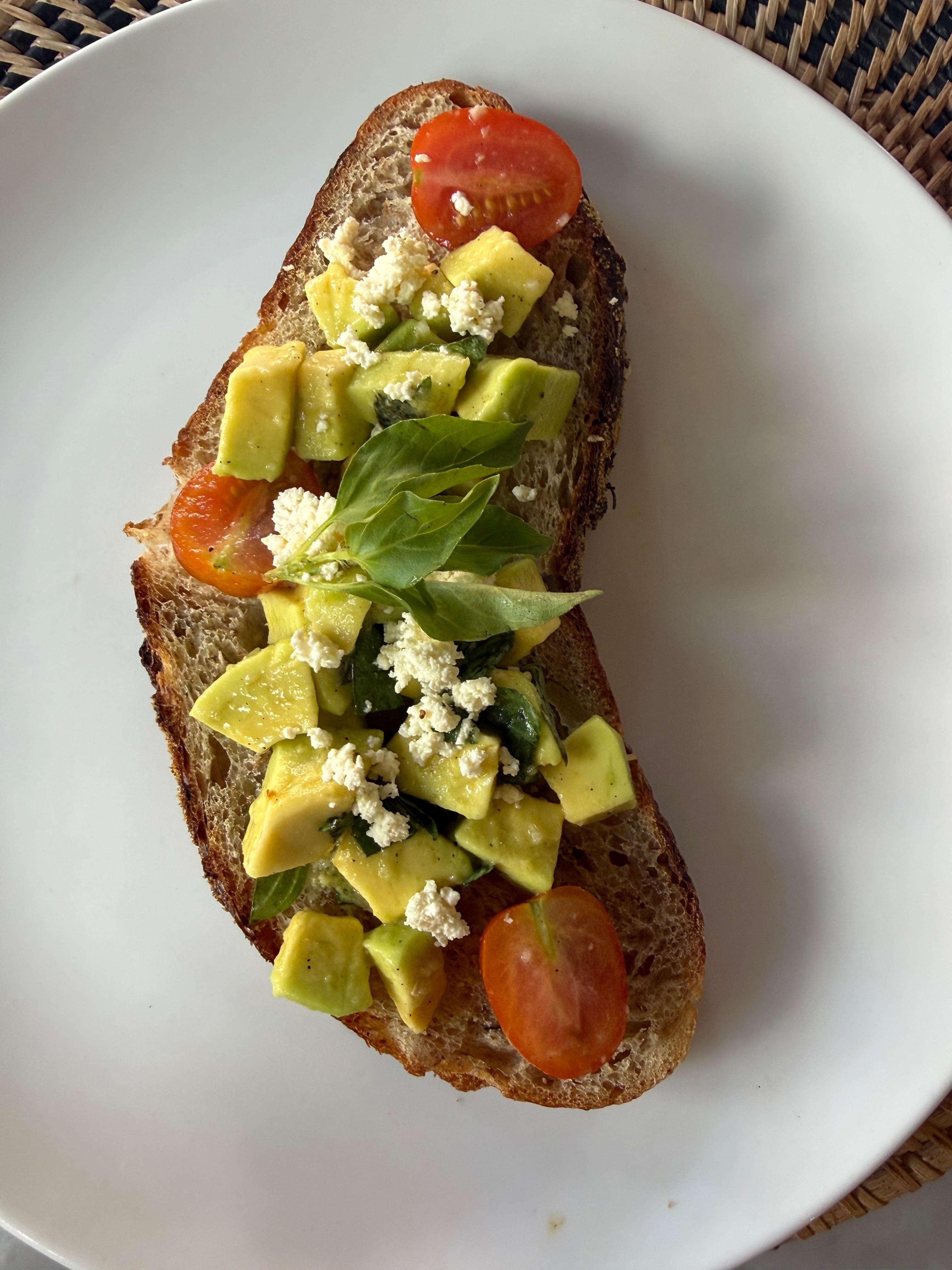 Avocado toast; recommend for breakfast!